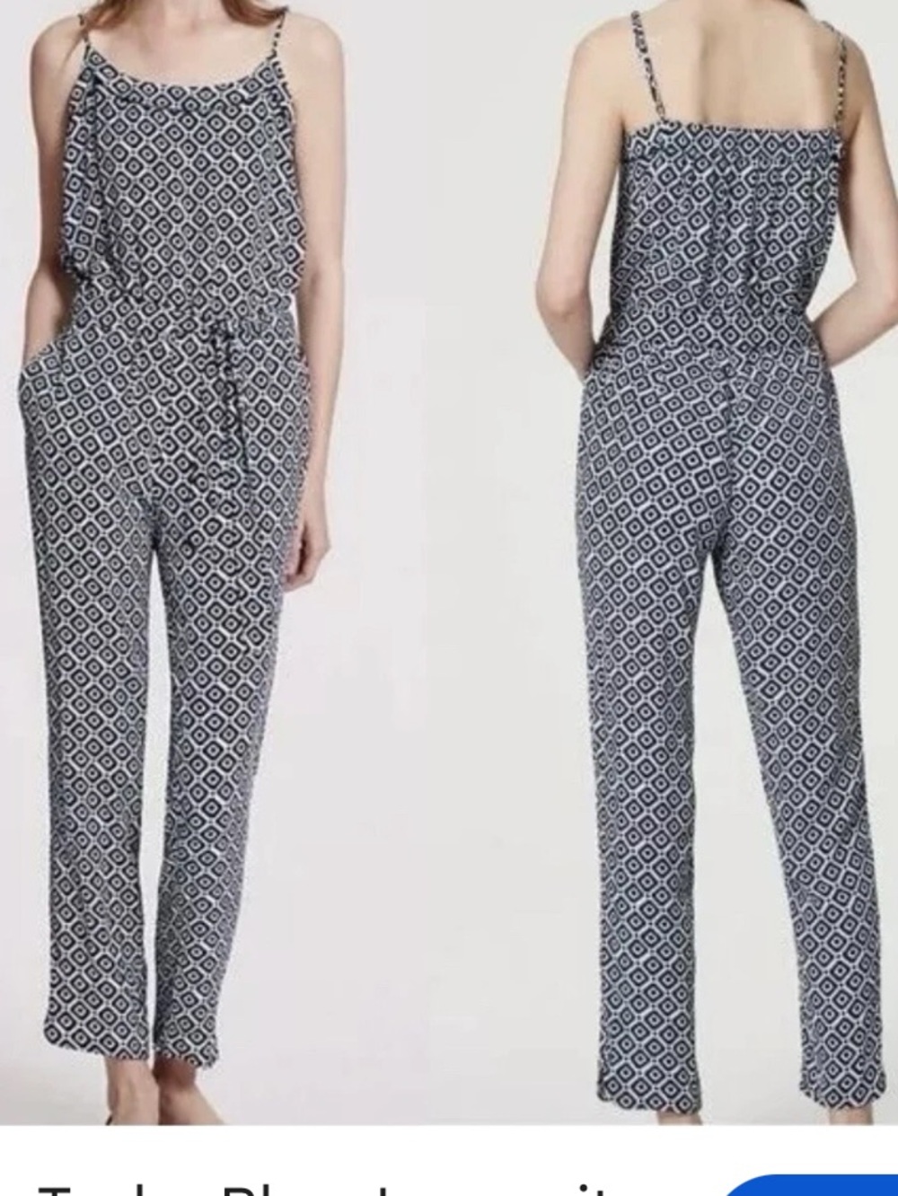 LOFT geometric print jumpsuit